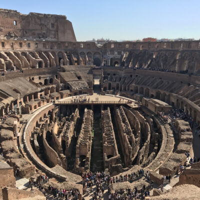 The undergrounds of the Colosseum