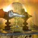 Rome holds the relic of the first foot to enter the Holy Grave