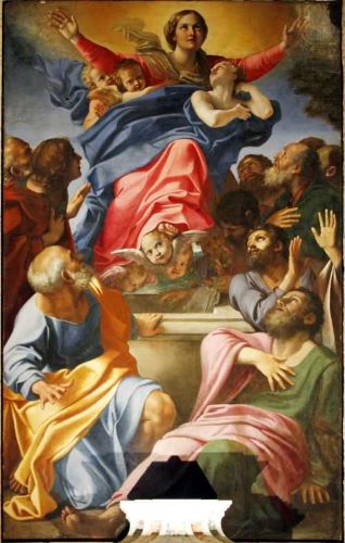 Assumption of Mary in Santa Maria del Popolo in Rome 