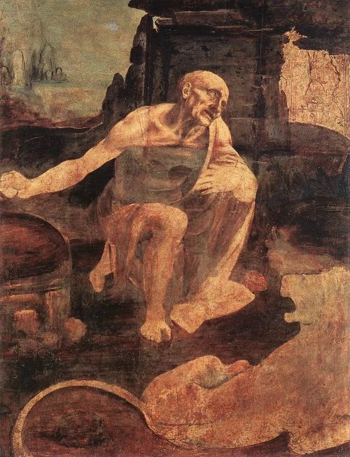 Leonardo sketch of St. Jerome