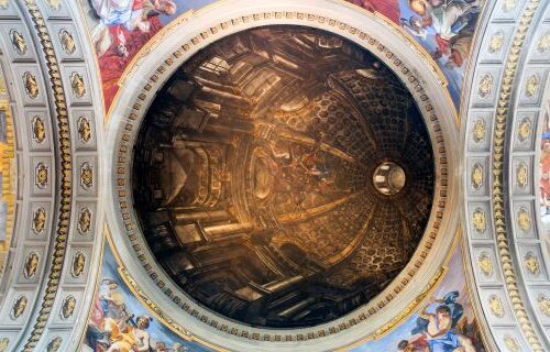 Sant'Ignazio False Dome text